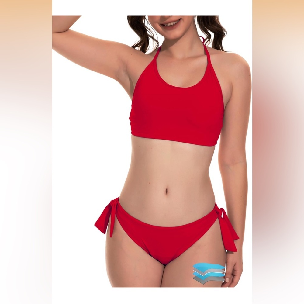 Beautikini Period Swimwear For Teens Two Piece Menstrual Leakproof/334-bb2